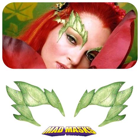 Poison Ivy Eyebrows Leather Cosplay Mask Poison Ivy Cosplay Mask