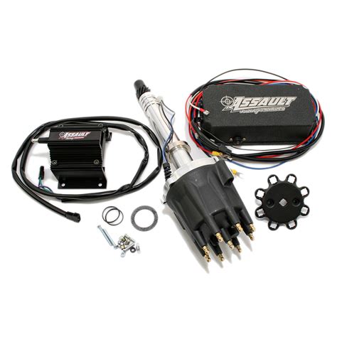 arc  chevy  black ignition kit  mech distributor ignition box coil assault