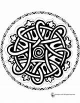 Mandala Coloring Celtic Pages Knot Mandalas Colouring Adult Drawing Kids Radial Designs sketch template