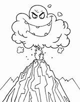 Volcano Coloring Pages Drawing Eruption Volcanic Printable Ash Kids Getdrawings Print Color Volcanoes Emoticon Ghost Cloud Clipart Hot Deadly Easy sketch template