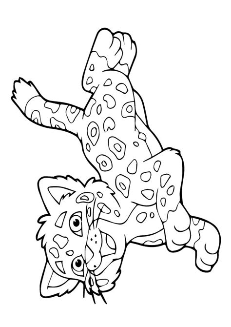 cute jaguar coloring page  printable coloring pages  kids