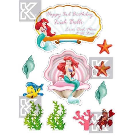 mermaid cake topper personalized shopee philippines