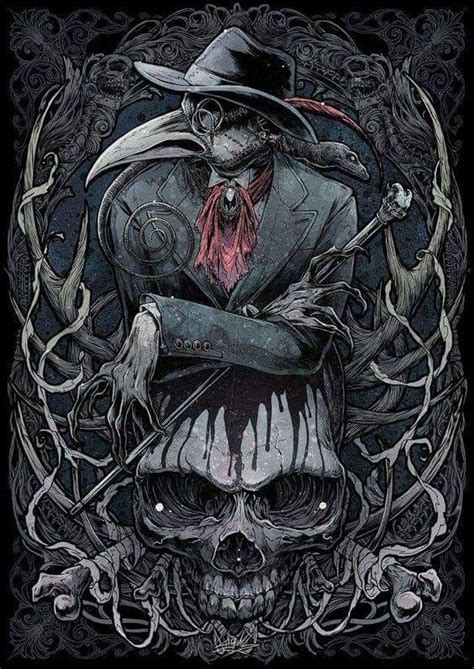 Skull And Gothic Art ☠️ Creepy Art Skull Art Dark Fantasy Art
