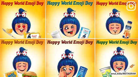 on world emoji day amul s emojis are all about expressing emotions