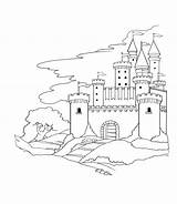 Coloring Castle Pages Colour Color Knight Books Medieval Castles Popular Comments sketch template