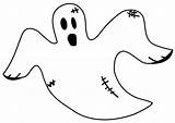 Ghost Coloring Pages Simple Halloween Printable Template Templates sketch template