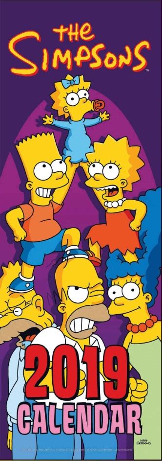 the simpsons calendar 2019 wikisimpsons the simpsons wiki