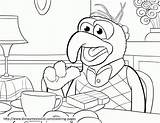 Coloring Muppets Rizzo sketch template
