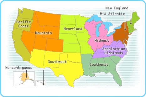 map    regions im thinking homeschool  states unit study