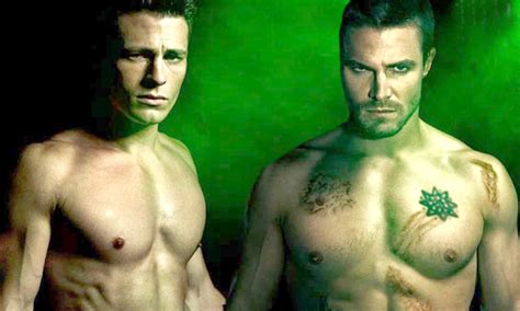 Arrow Stars Stephen Amell And Colton Haynes Show Off Their Buff Bodies