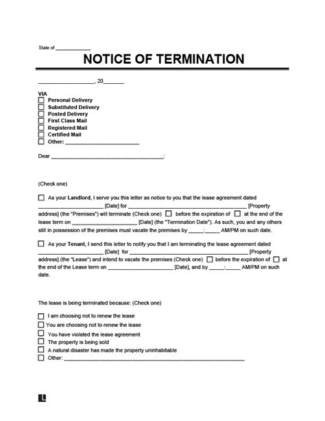 letter  notify landlord  renewing lease  renewing lease