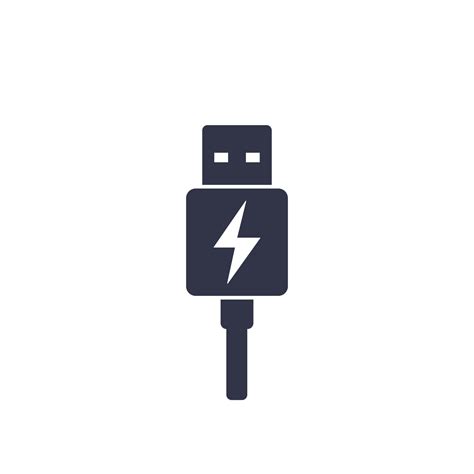 usb charging plug icon  vector art  vecteezy