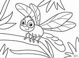 Dragonfly Insects sketch template