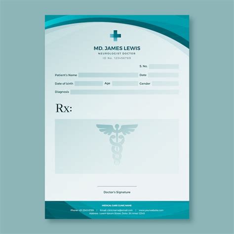 vector prescription template design