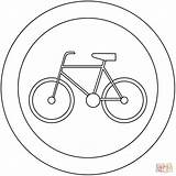 Colorare Divieto Biciclette sketch template