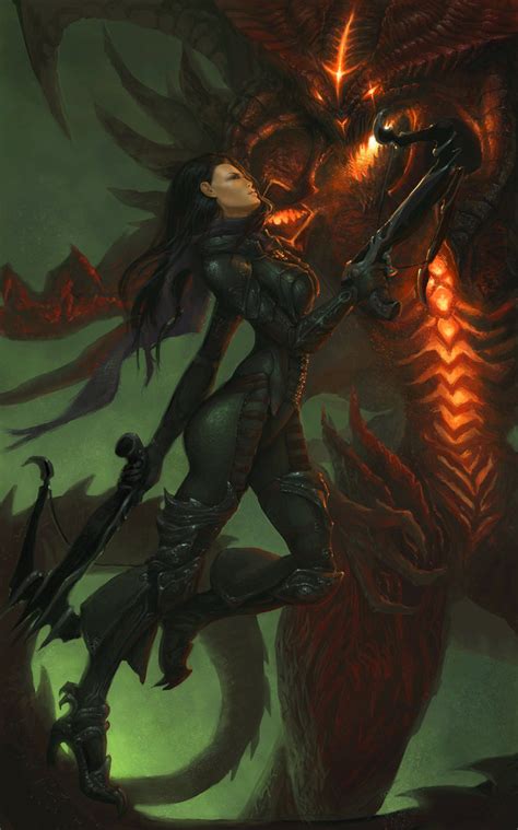 demon hunter diablo by saralynart on deviantart