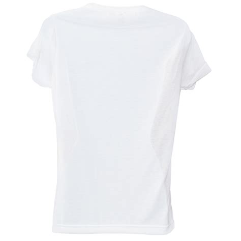 Women S Kolorcoat™ Lightweight White T Shirt Front And Back