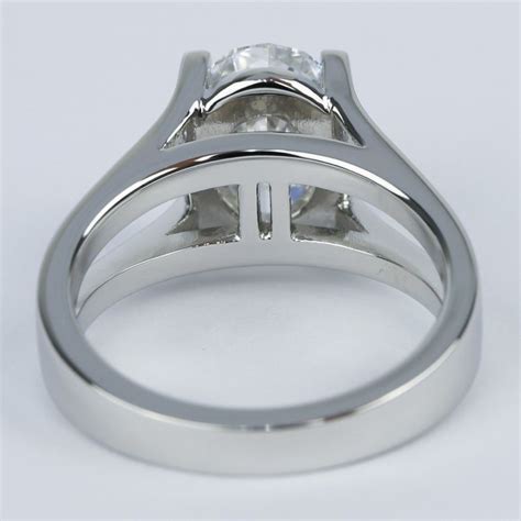 3 Carat Oval Diamond With Split Shank Engagement Ring