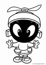Looney Coloring Baby Tunes Pages Cartoon Printable Marvin Drawing Martian Kids Color Characters Character Toons Loony Sheets Drawings Print Book sketch template