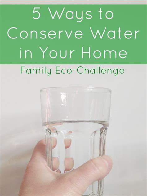 ways  conserve water   home