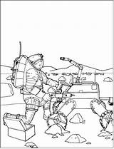 Robot Kleurplaat Robots Colorare Ayudando Spaziali Astronautas Helpen Astronauten Dibujos Espaciales Estaciones Schoolplaten Espacial Disegni Actividades Disfrute Compartan Motivo Pretende sketch template