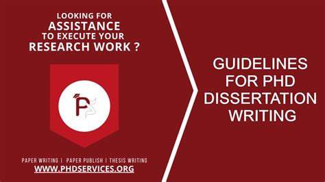 guidelines  phd dissertation writing guidelines  ms