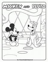 Mickey Mouse Coloring Clubhouse Pages Pluto Disney Print Sheets Printable Kids C369 Gives Apple Color Book Colour Dinokids Popular Pdf sketch template