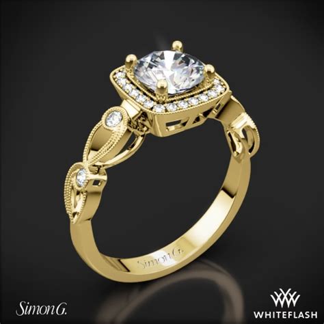 Simon G Tr526 Passion Halo Diamond Engagement Ring 3513