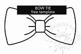 Bow Tie Template Printable Outline Pattern Coloring sketch template