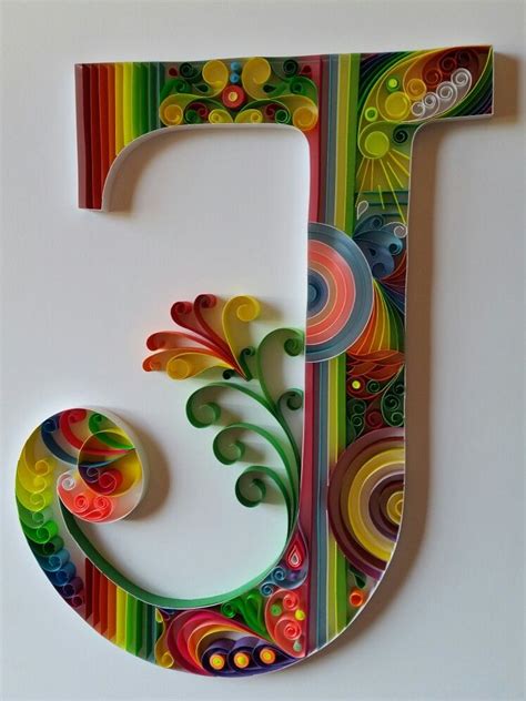 quilling letter  colorful filigrana paper quilling designs