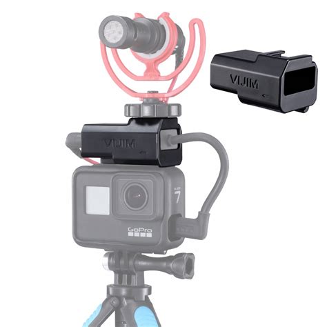 akcesoria  kamer gopro  sjcam uchwyt adapter na mikrofon  aamic   gopro hero