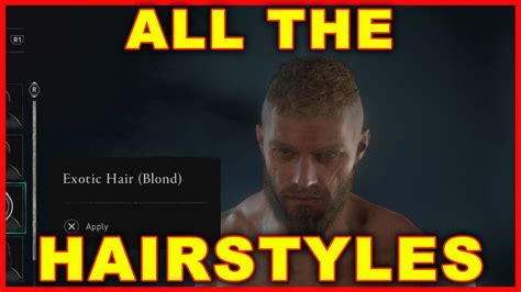 assassins creed valhalla  hairstyles beards youtube