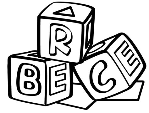 block letters coloring pages coloring home