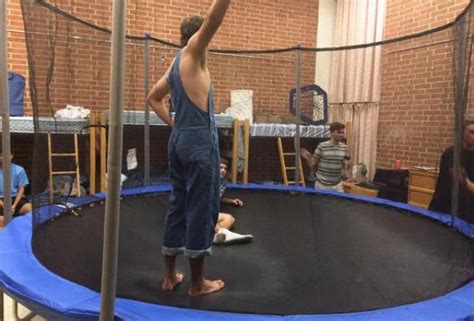 penn state bros build trampoline in their dorm room and it s epic universityprimetime