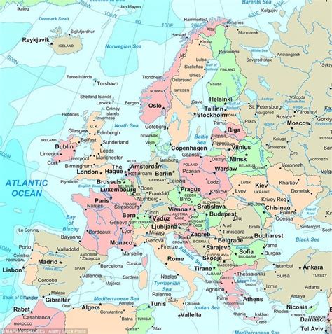 uk euroopan kartta kartta britanniassa ja euroopassa pohjois