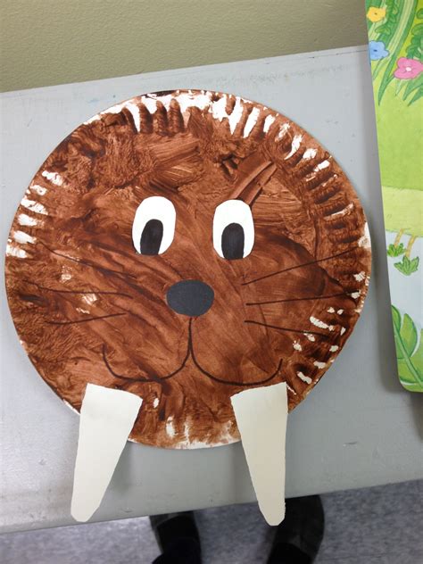 walrus  paper plate preschool crafts pinterest