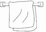 Towel Coloring Bathroom Kids Pages sketch template
