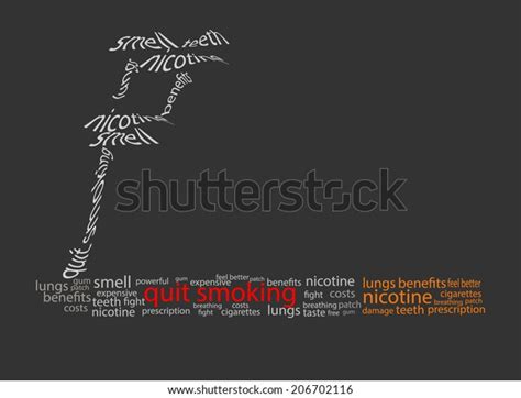 quit smoking motivational poster stock vector royalty