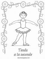 Ballet Dance Coloring Pages Positions Class Crafts Position Second Sheets Camp Ballerina Search Google Cliparts Steps Teach Projects Tendu Choose sketch template