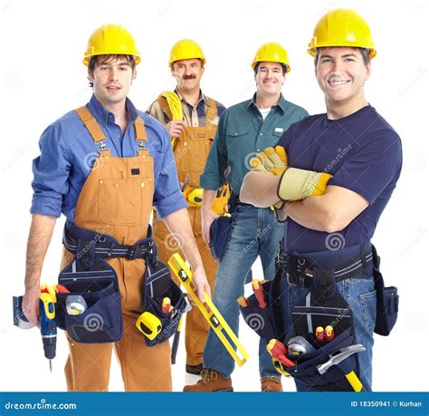 contractors workers stock image image  corporate drawings