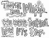 Tootsie Lollipop sketch template