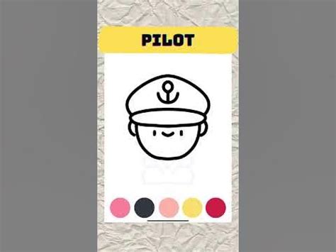 menggambar pilot drawing coloring menggambarmewarnai mewarnaimudah