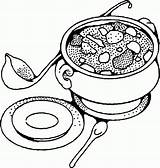 Soup Coloring Pages Bowl Drawing Food Printable Tureen Getdrawings Kids Popular Getcolorings Coloringhome sketch template