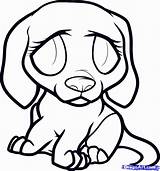 Sad Puppy Coloring Pages Beagle Cute Drawing Dog Anime Easy Cartoon Draw Step Eyes Drawings Printable Print Color Devil Getcolorings sketch template
