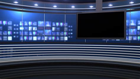 modern clean news virtual news studio background  background