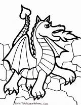 Coloring Pages Dragon Cartoon Print sketch template