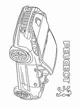 Peugeot Pages Coloring Printable sketch template