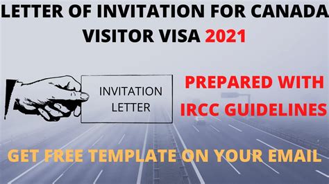 write letter  invitation  canada visitor visa  ircc