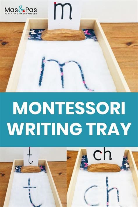 montessori writing tray learning  write kids learning screen
