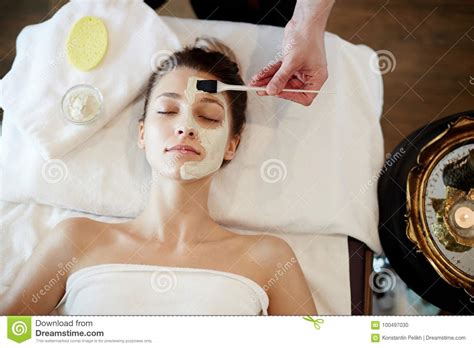 skincare  spa stock photo image  beautician hand